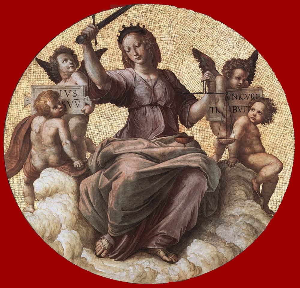 La Giustizia (Raffaello Sanzio) - L'immagine potrebbe essere coperta da copyright